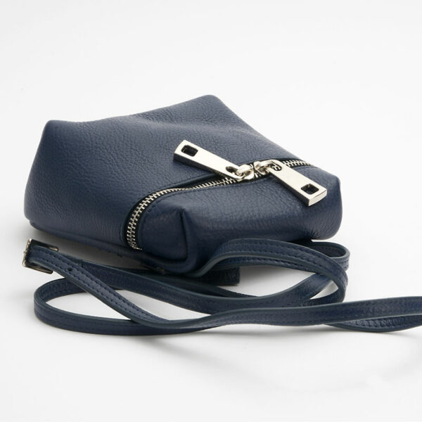 BORSETTA A TRACOLLA IN PELLE DONNA BLU - immagine 2