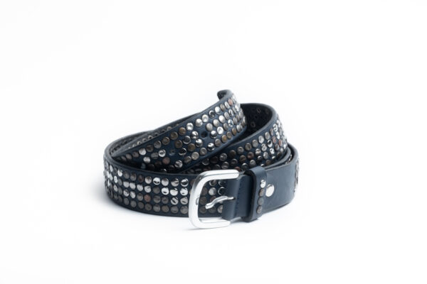 CINTURA BLU IN PELLE - immagine 3
