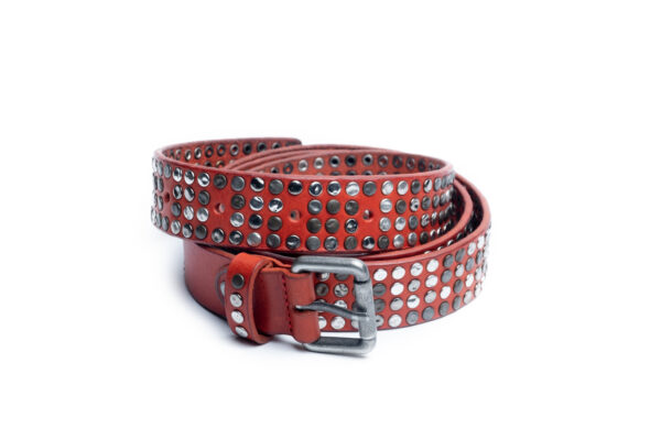 CINTURA ROSSA IN PELLE - immagine 3