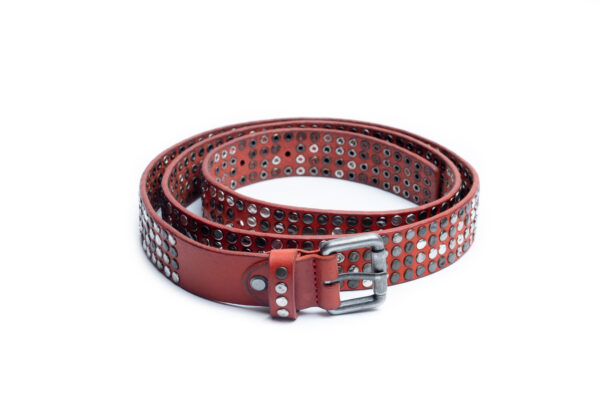 CINTURA ROSSA IN PELLE