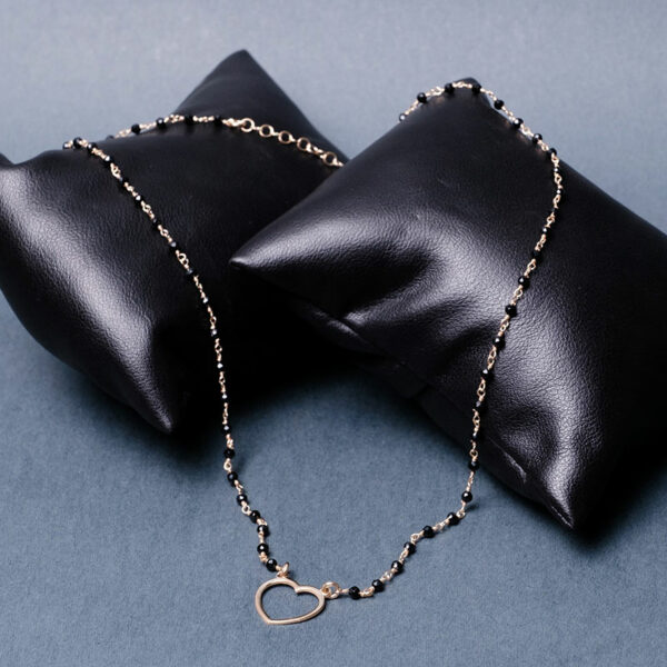 COLLANA ROSARIO CON CUORE - immagine 3