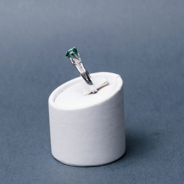 ANELLO IN ARGENTO CON PIETRA VERDE - immagine 3