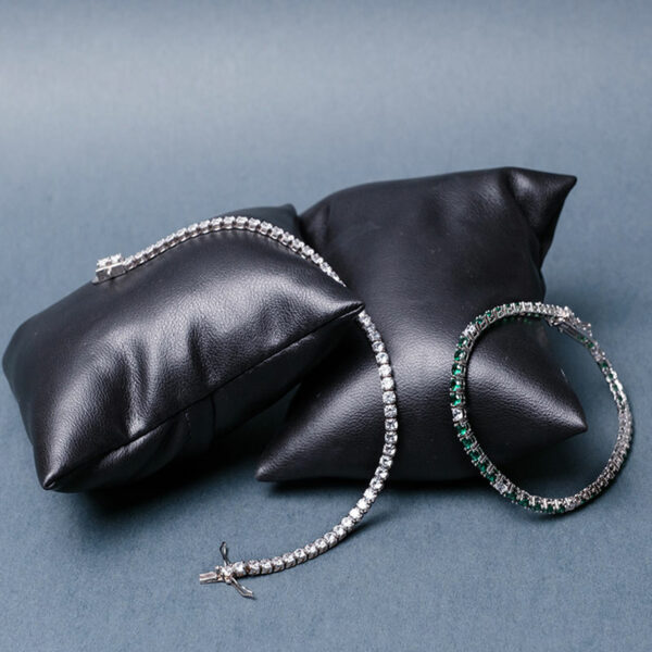BRACCIALI TENNIS ARGENTO - immagine 3